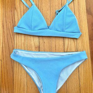 blue bikini triangle